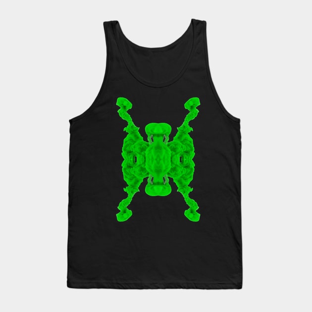 Green Ink Drop Tank Top by DrPen